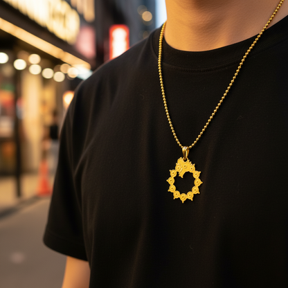 Sin of Wrath Pendant in 14K Gold