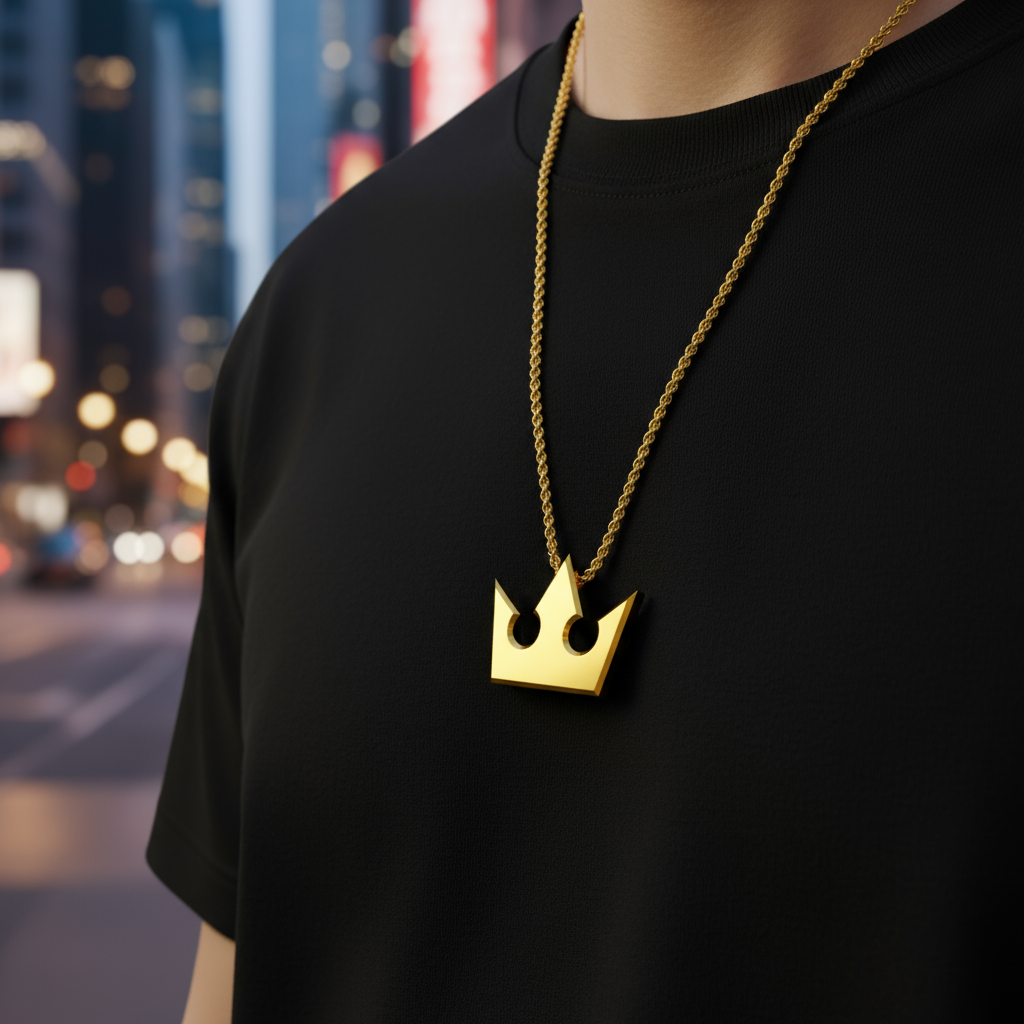 Crown of Light Pendant – 14K Gold Adventure-Inspired Jewelry