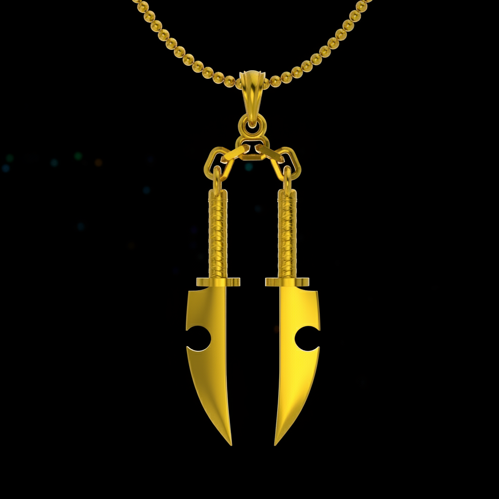 Dual-Sound Blades Pendant