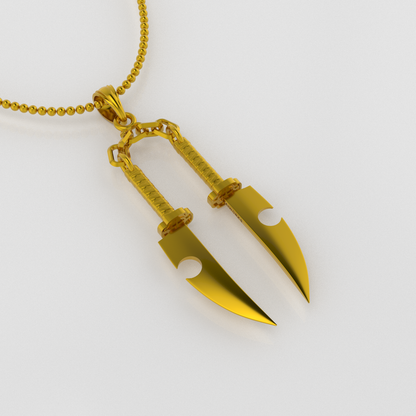 Tengen's Dual Nichirin Blades Pendant