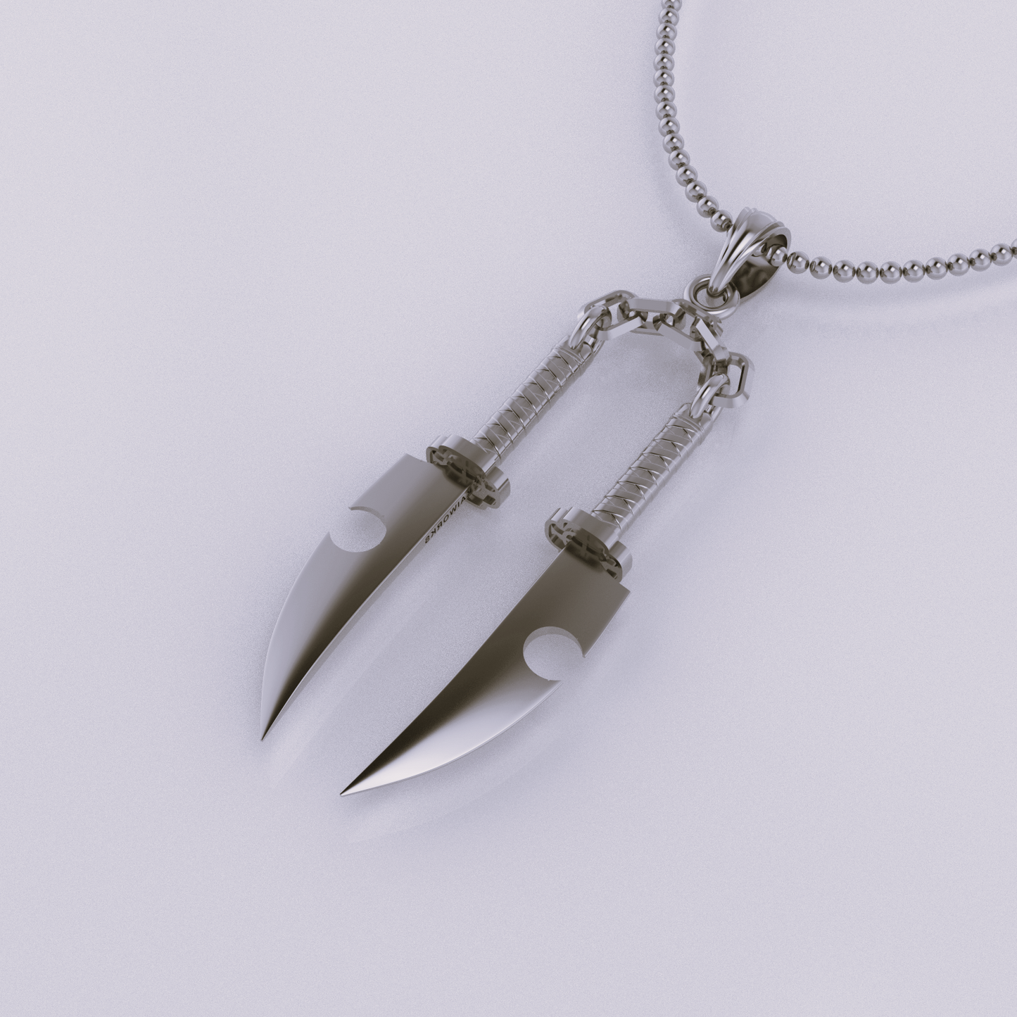 Tengen's Dual Nichirin Blades Pendant