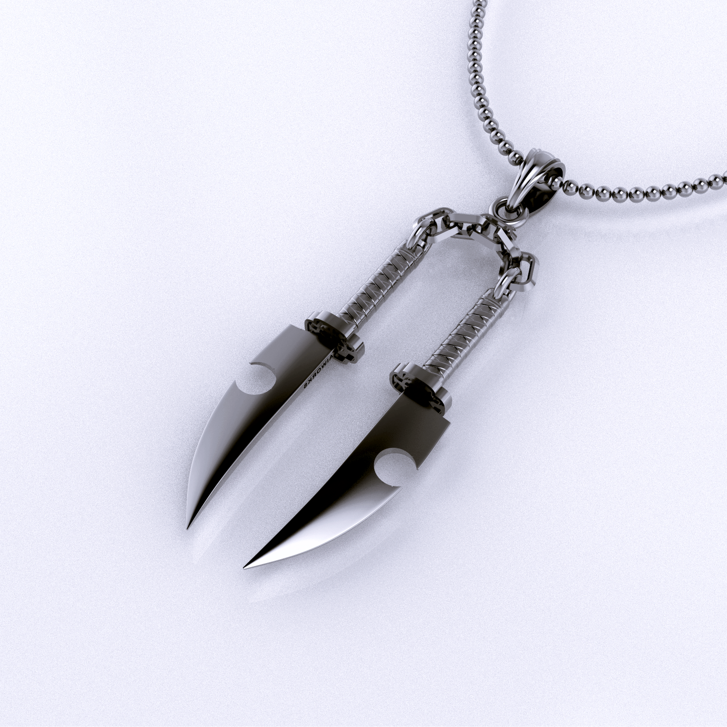 Tengen's Dual Nichirin Blades Pendant