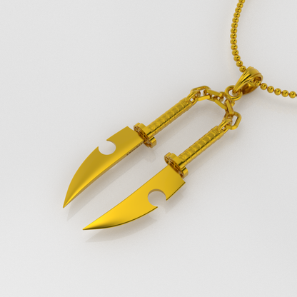 Tengen's Dual Nichirin Blades Pendant