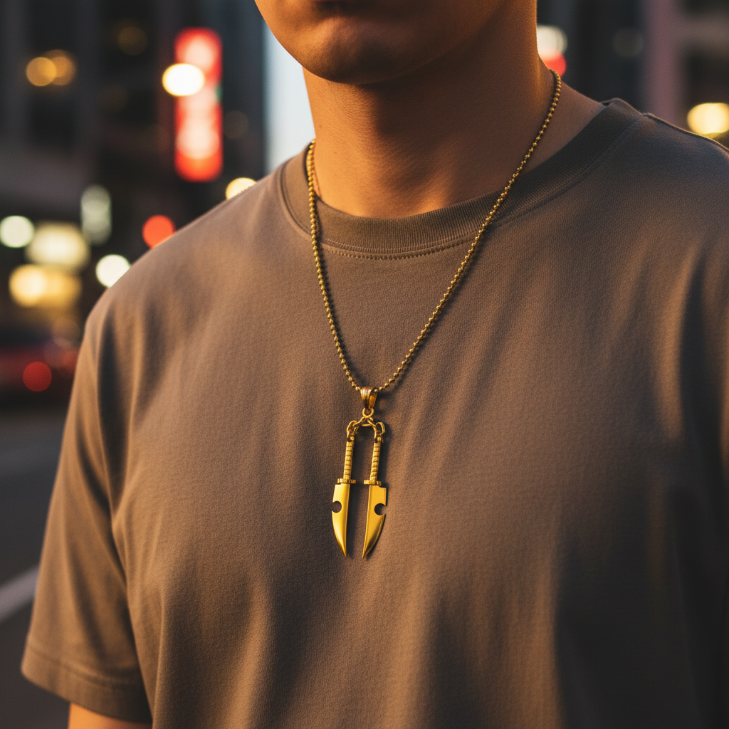 Dual-Sound Blades Pendant