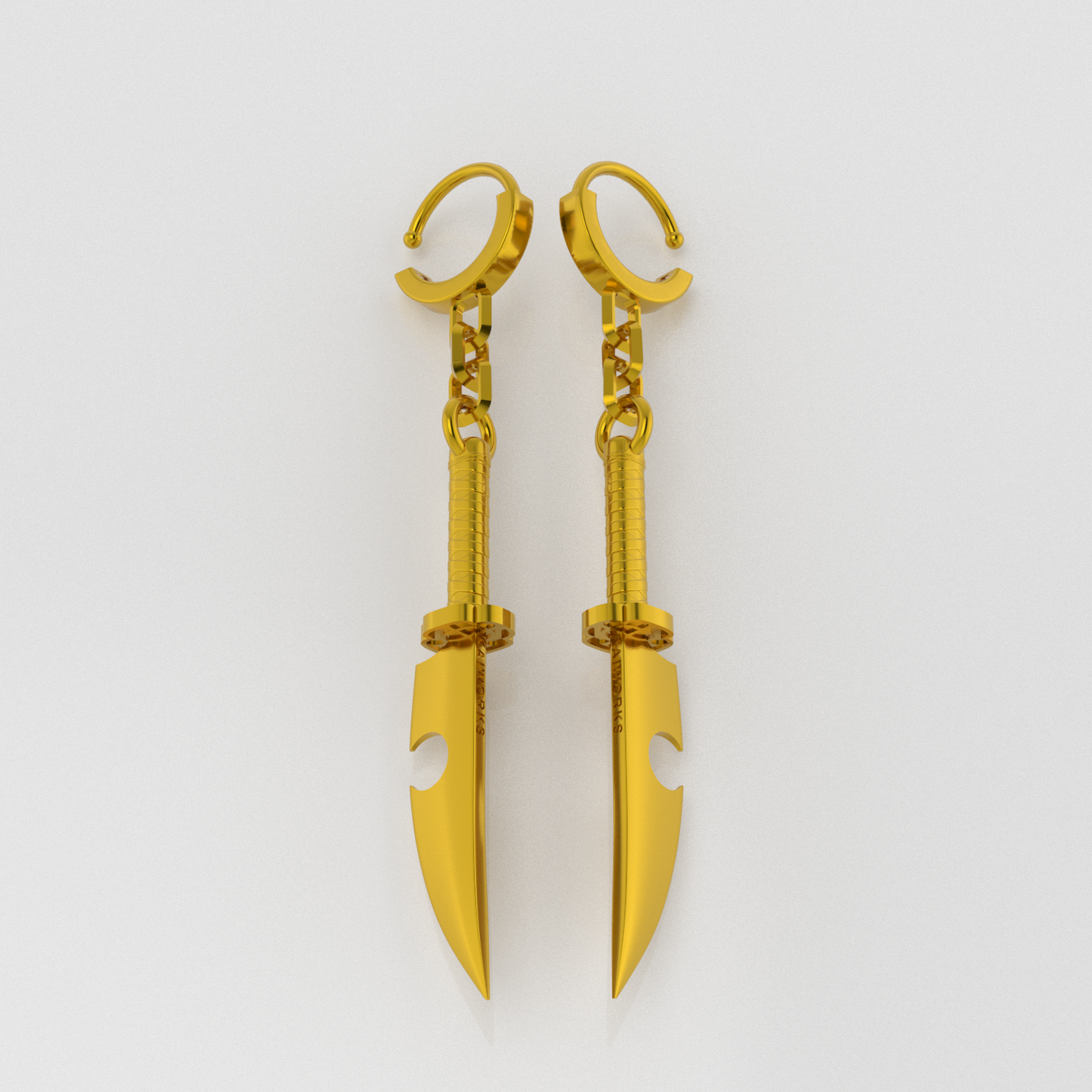 Tengen's Dual Blade Earrings