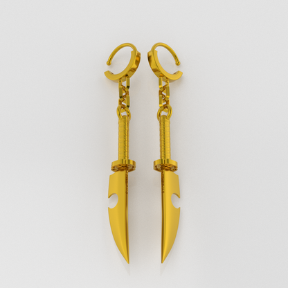 Tengen's Dual Blade Earrings