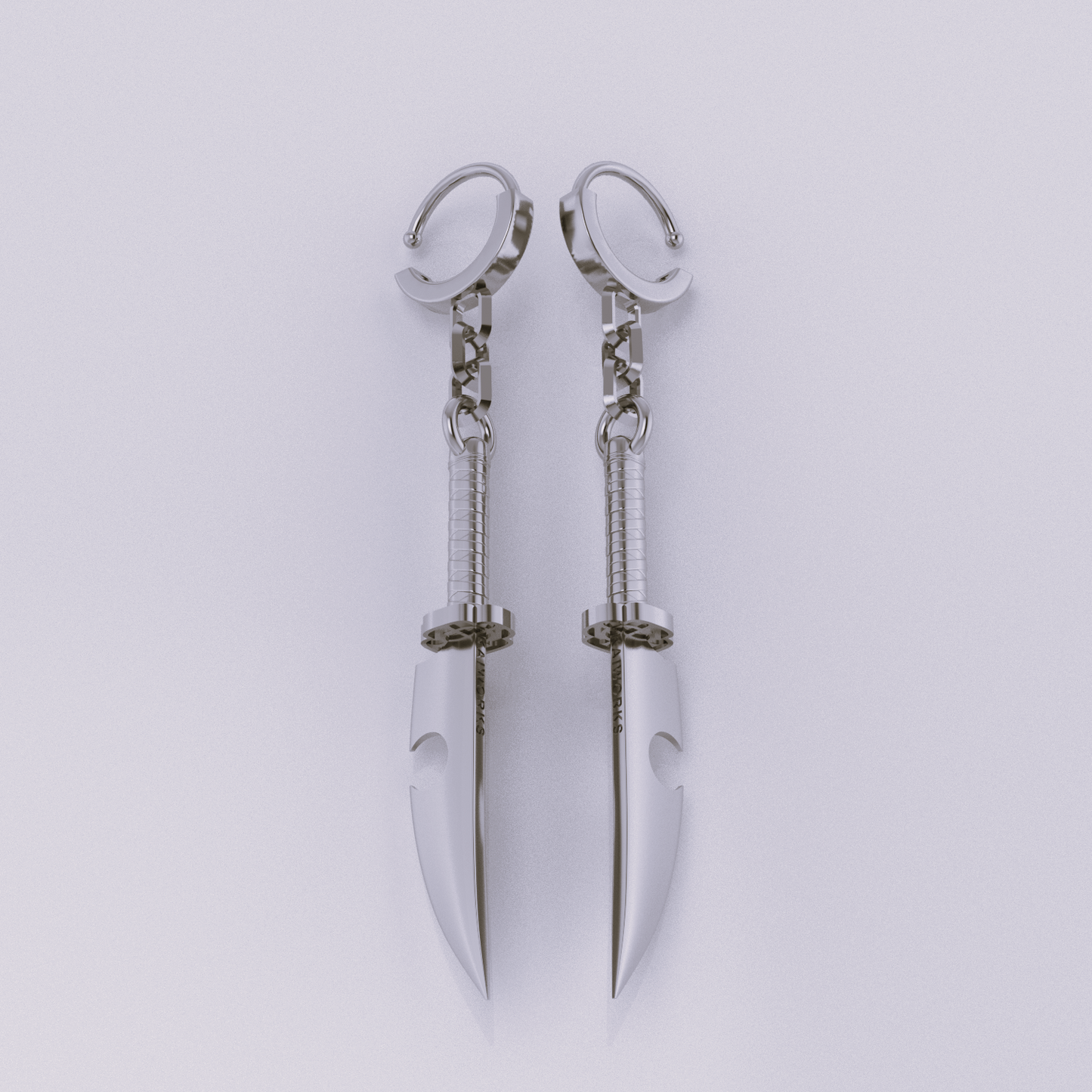 Tengen's Dual Blade Earrings