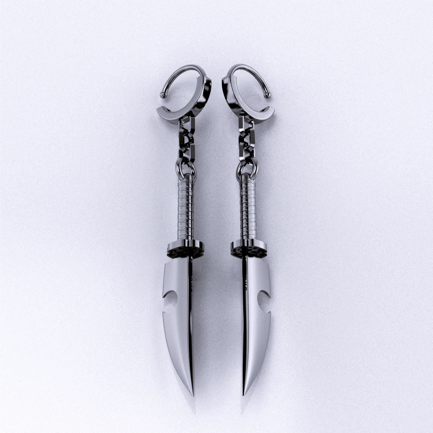 Tengen's Dual Blade Earrings