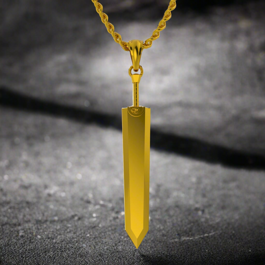 The Dragon Slayer Sword Pendant in 14K Gold