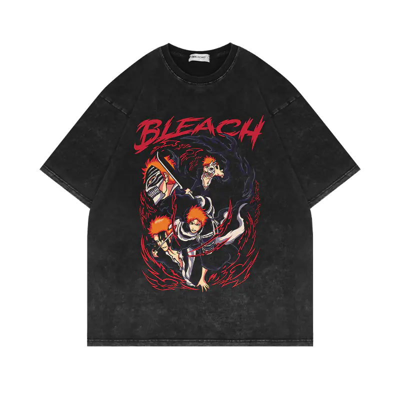 Vintage Bleach Anime Oversized T-Shirts