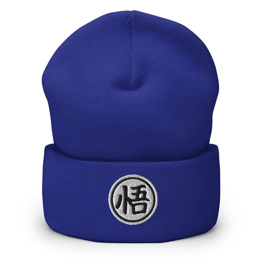 Goku-Kanji Cuffed Beanie – Embrace the Wisdom of Goku