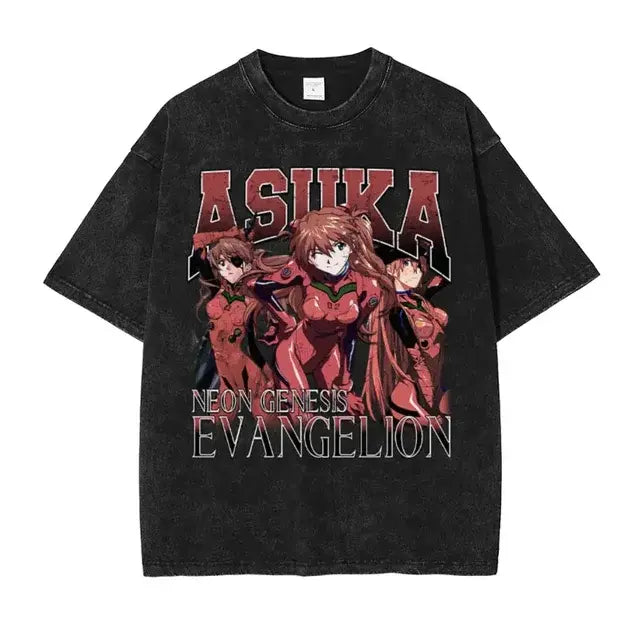 Conjunto de camiseta oversize de Evangelion