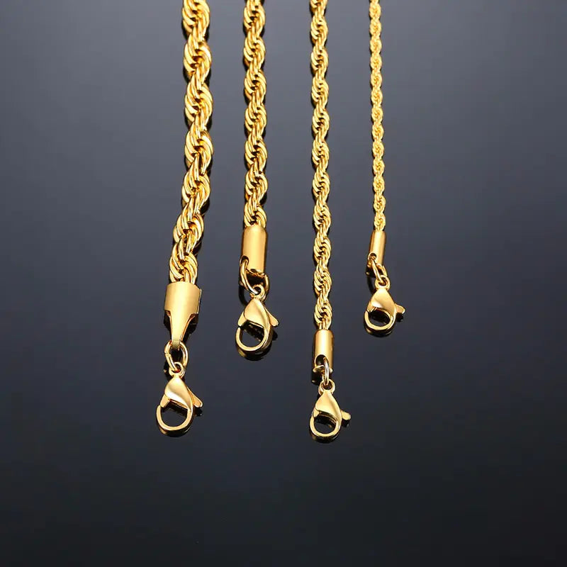 Rope Chain Necklaces set