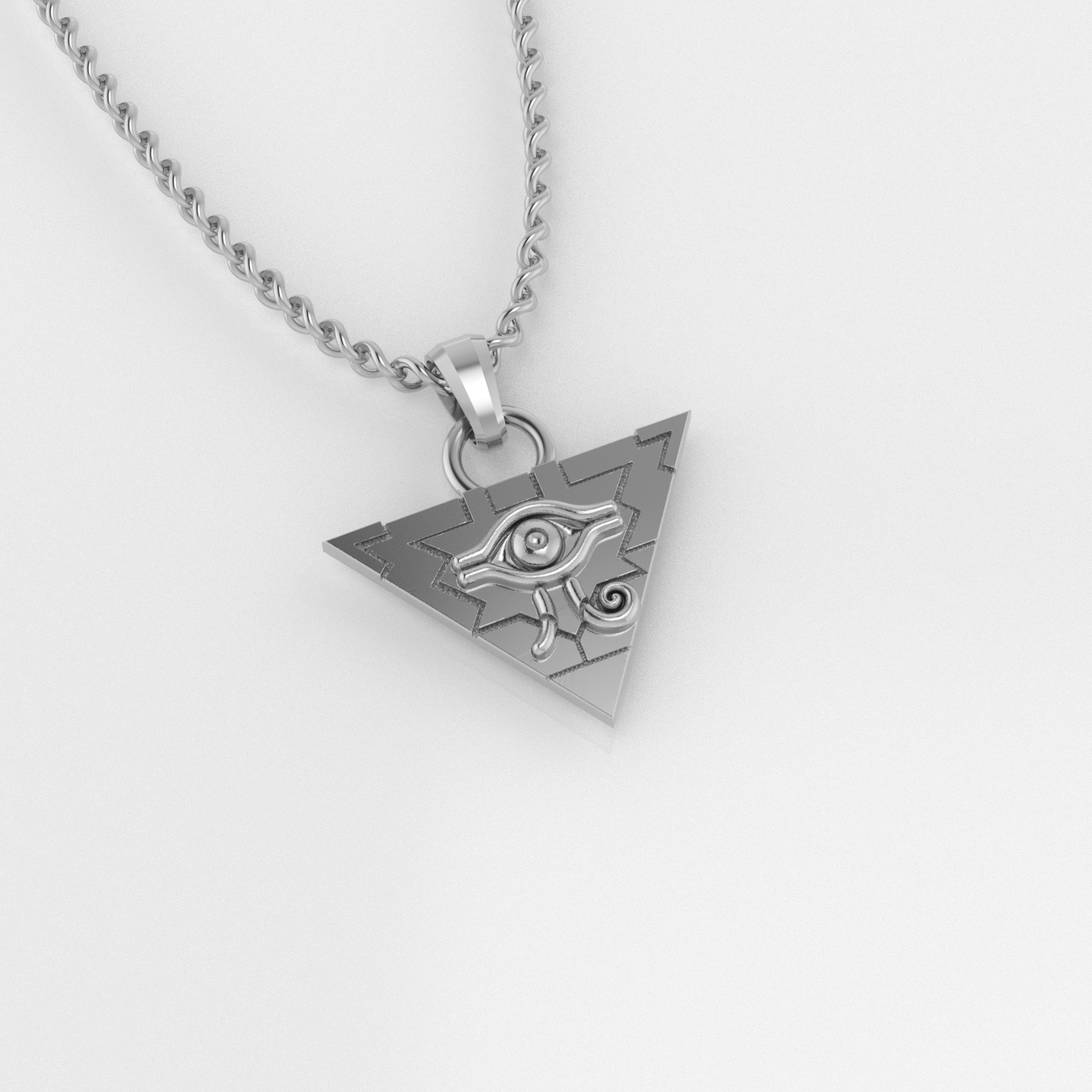 Yugioh Yu-Gi-Oh! The Millenium Puzzle Illuminati Pyramid Horus Ra Evil All  seeing Eye Men's Pendant Necklace Pewter Gold plated Pendant Good Luck  Money Wealth Charm Protection Amulet Brass ball chain : Amazon.sg: